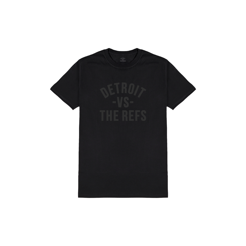 Detroit Vs The Refs Tee - Black/Black