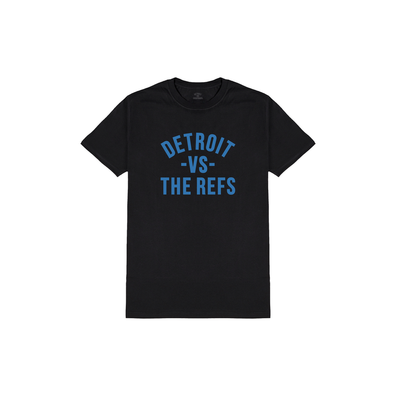 Detroit Vs The Refs Tee - Black/Blue