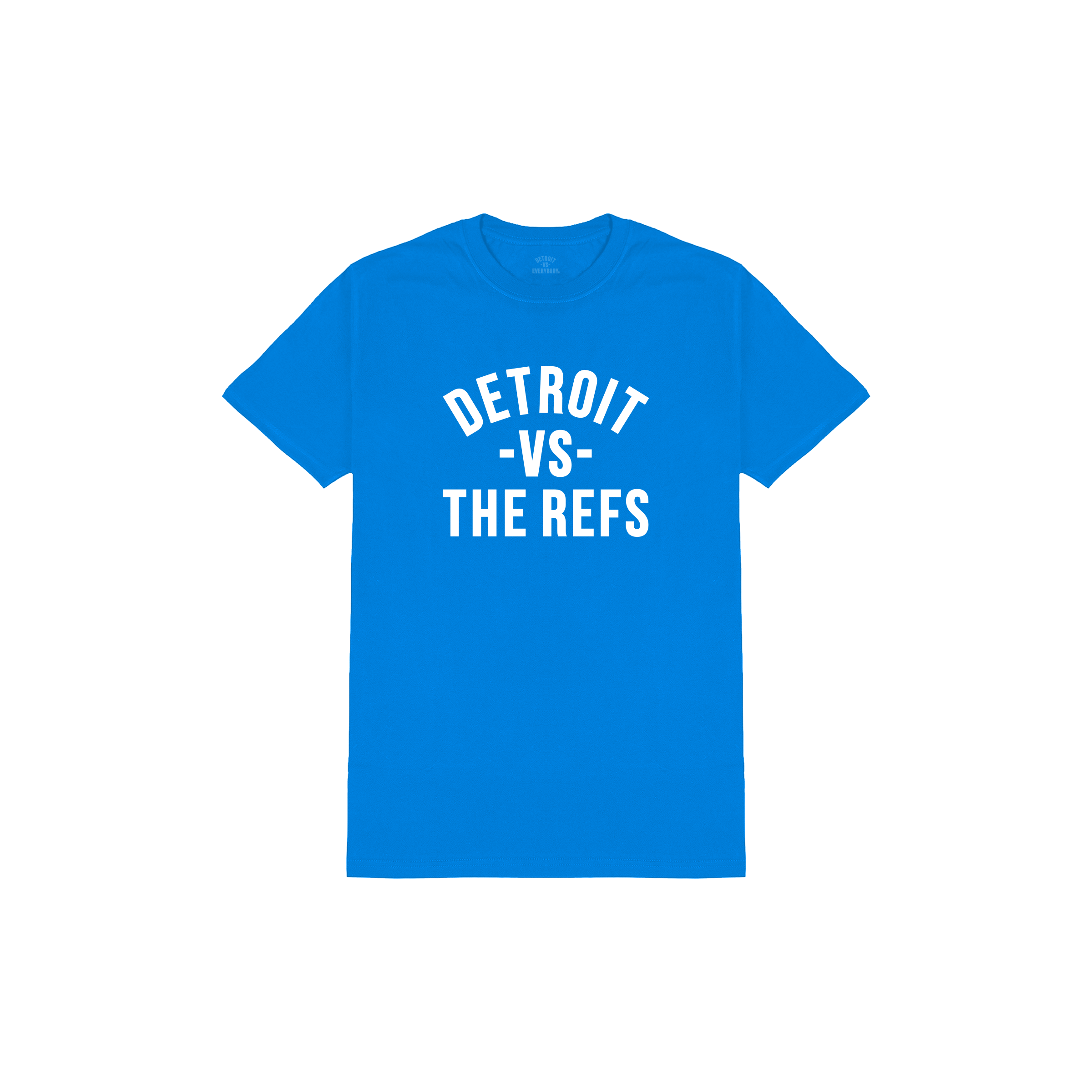 Detroit Vs The Refs Tee - Blue/White