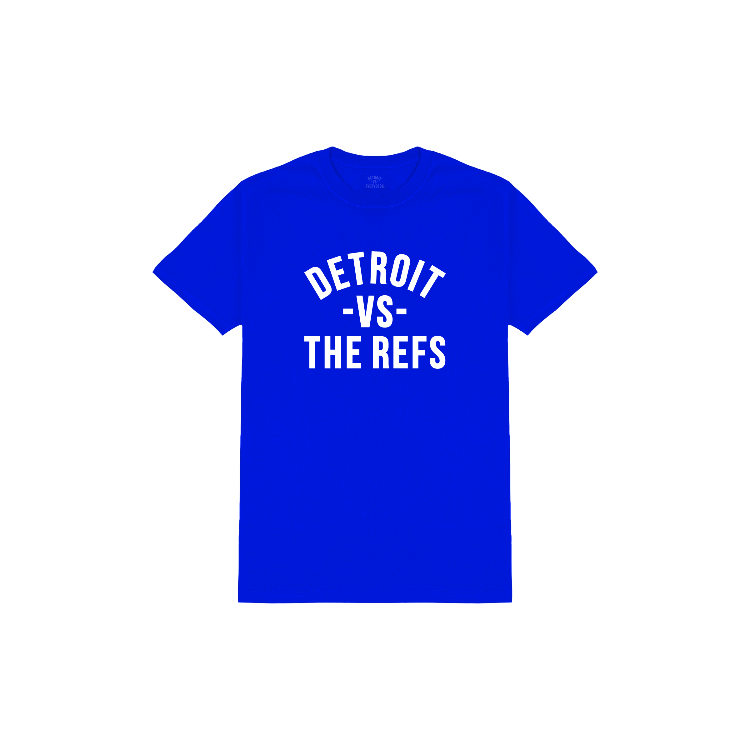 Detroit Vs The Refs Tee - Blue/White
