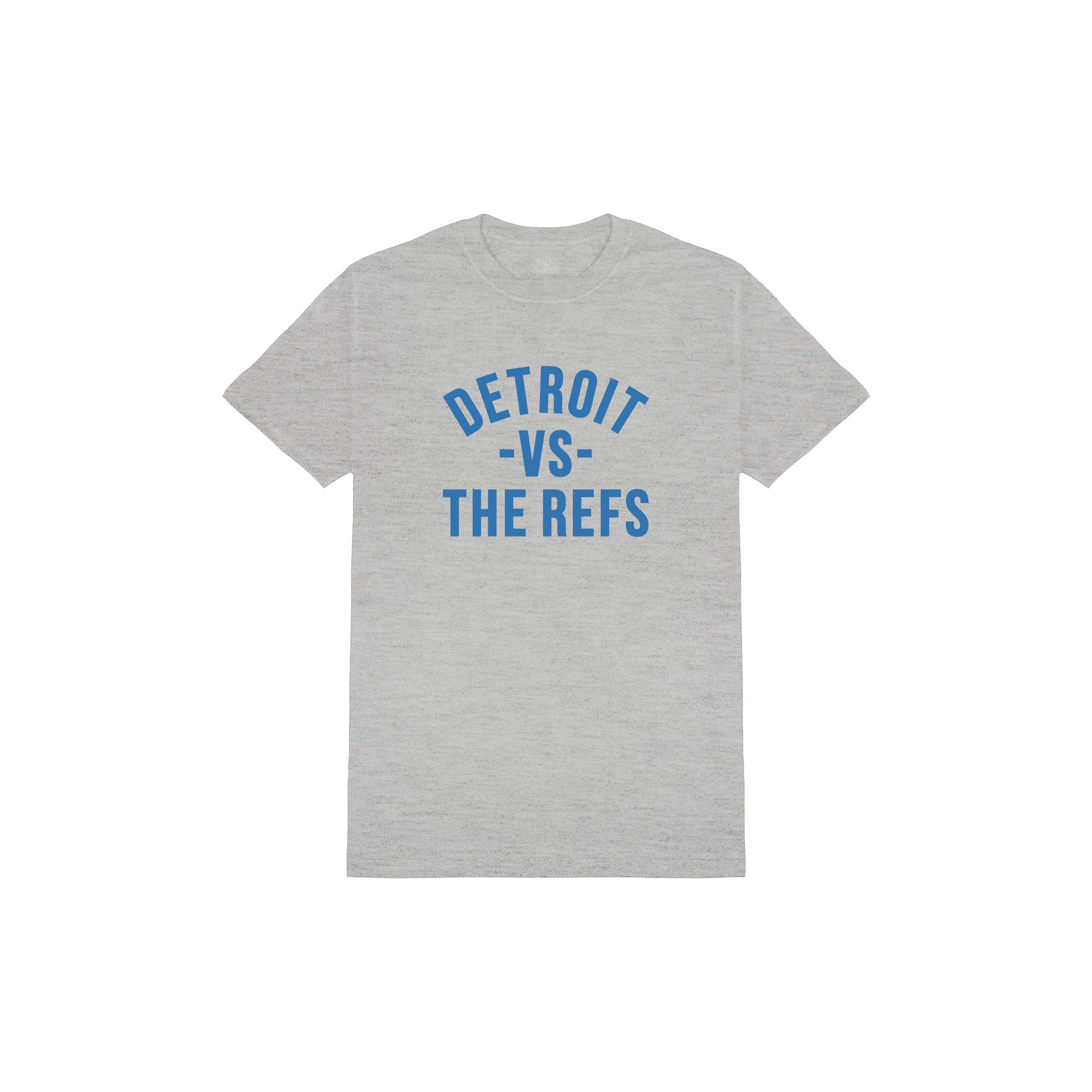 Detroit Vs The Refs Tee - Grey/Blue
