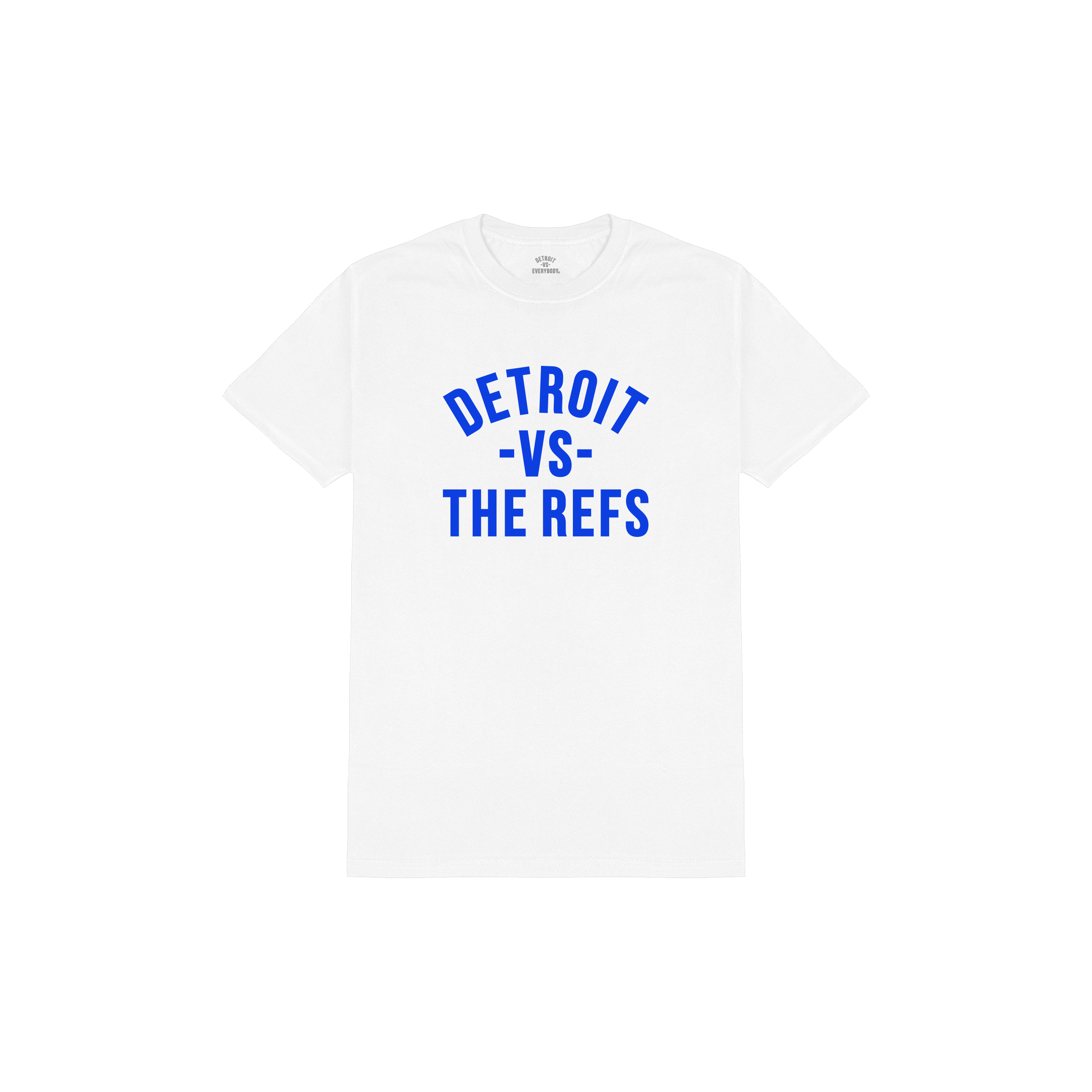 Detroit Vs The Refs Tee - White/Blue