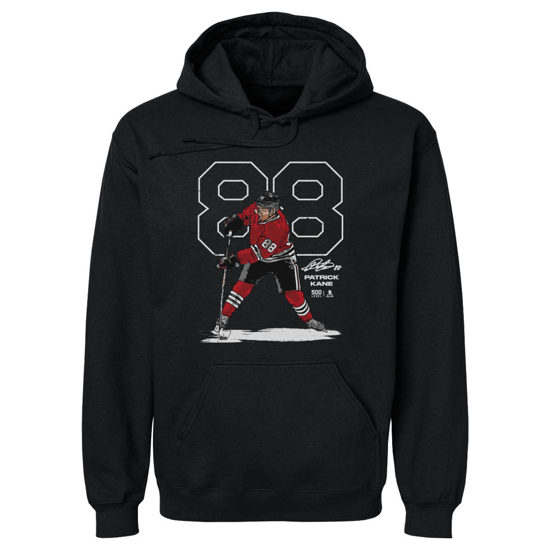 Patrick Kane Chicago Outline WHT