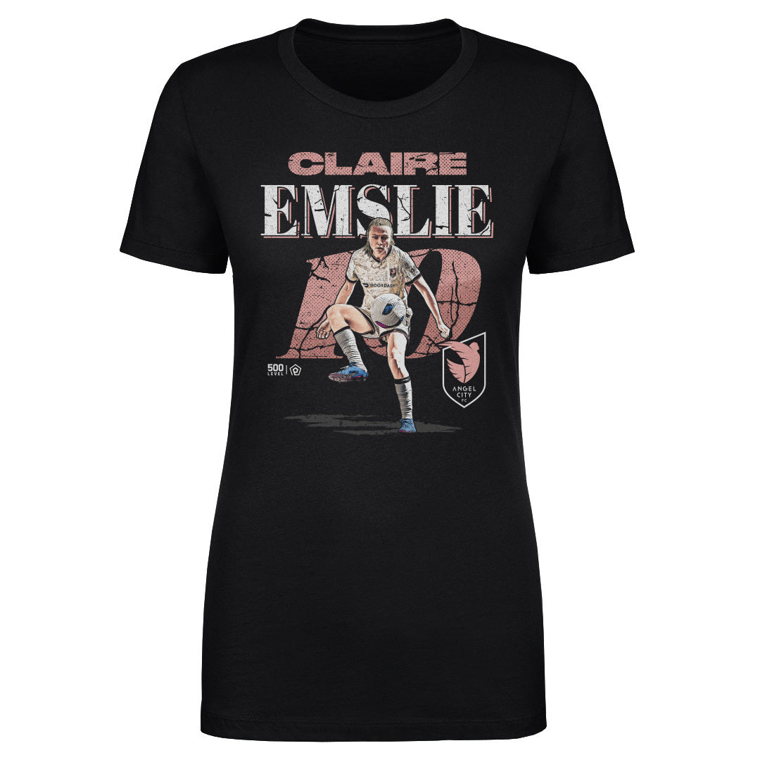 Claire Emslie Angel City FC Cracked Number WHT