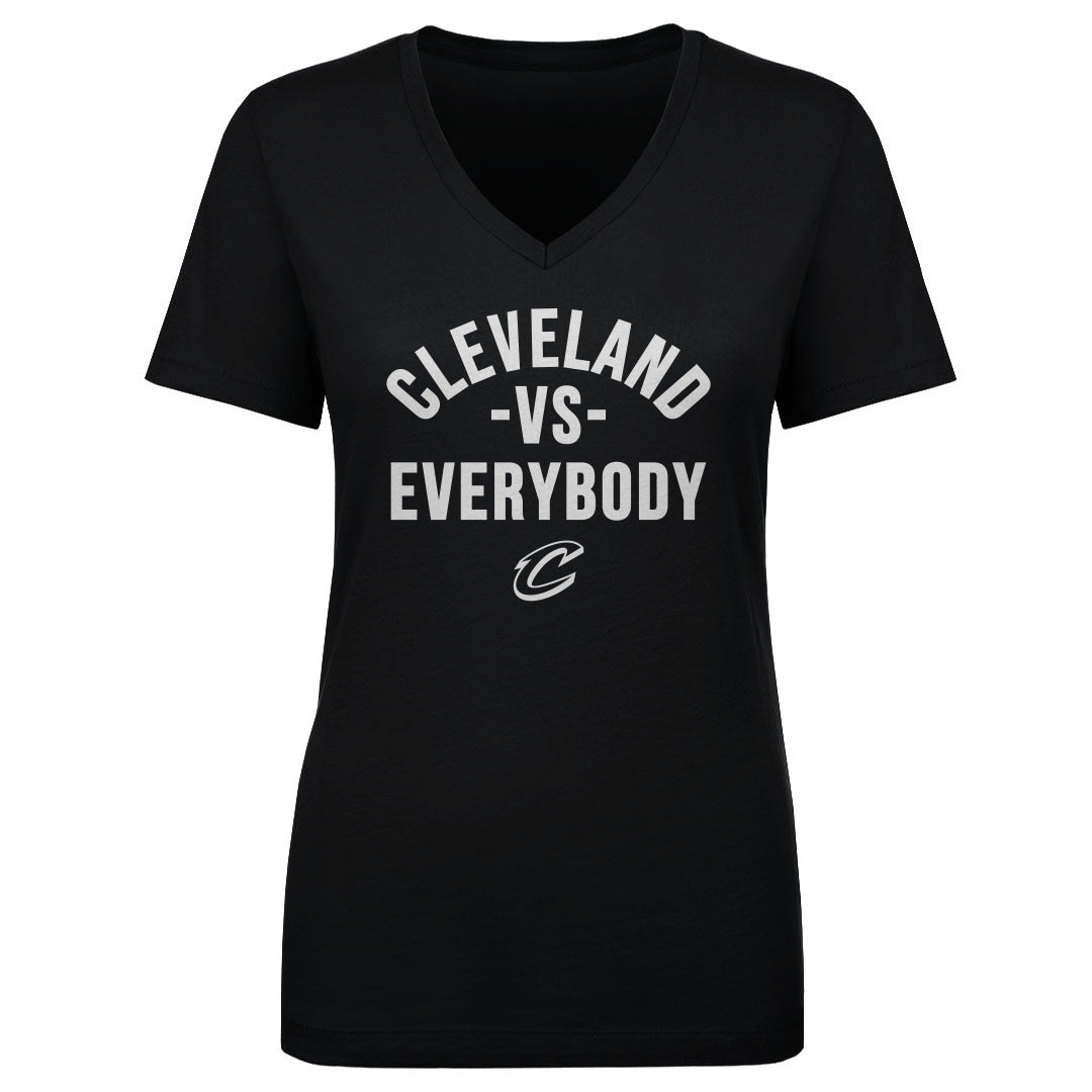 Cleveland Cavaliers Vs. Everybody Women's V-Neck Tee