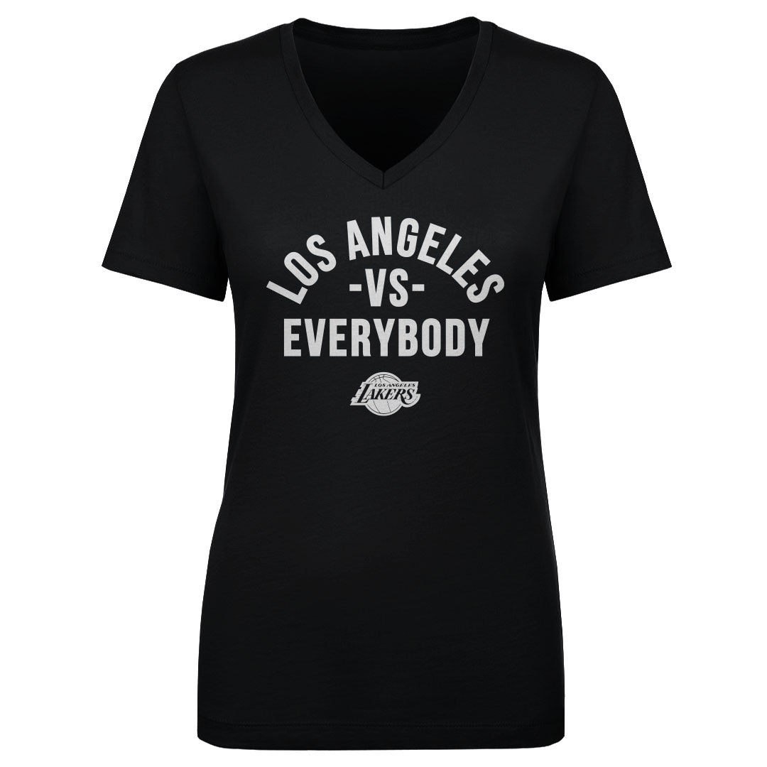 Los Angeles Lakers Vs. Everybody Women's V-Neck Tee