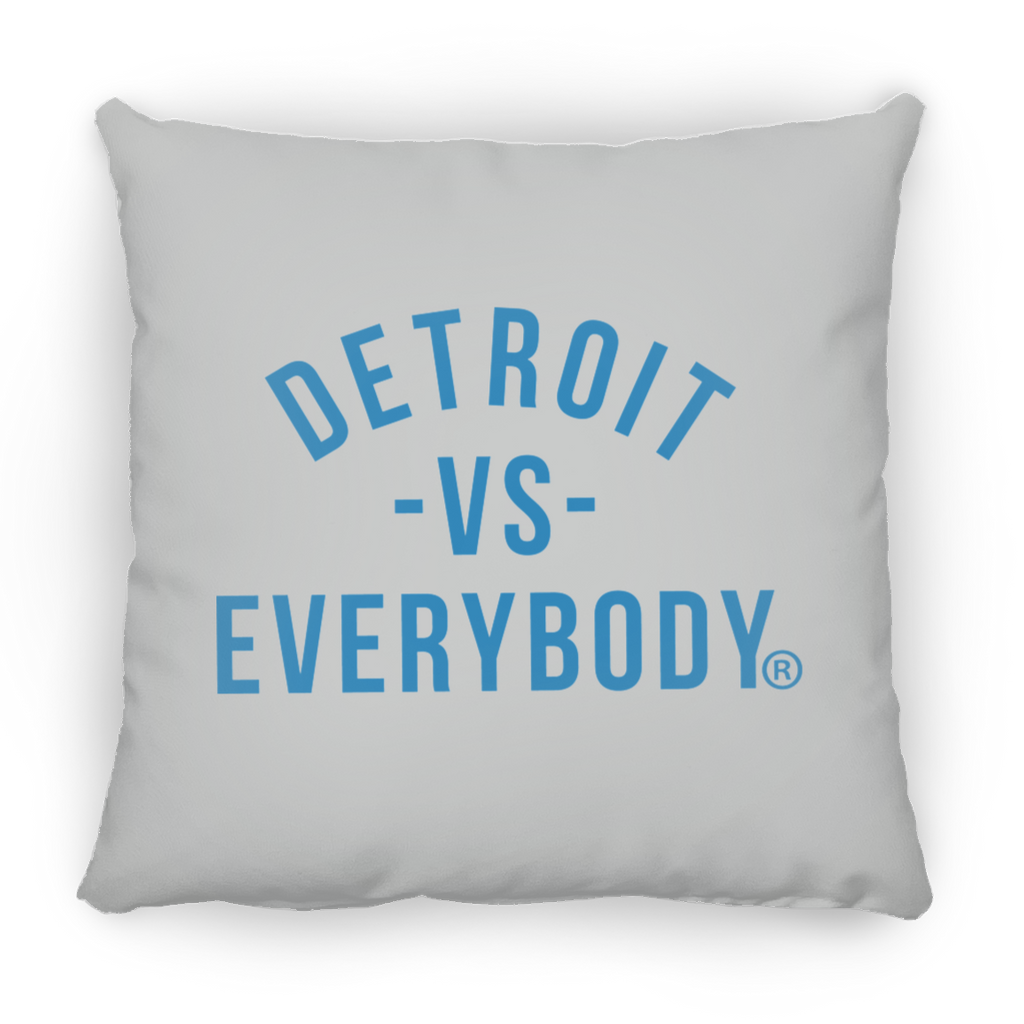 Detroit Vs Everybody Small Pillow - Silver, One Size image