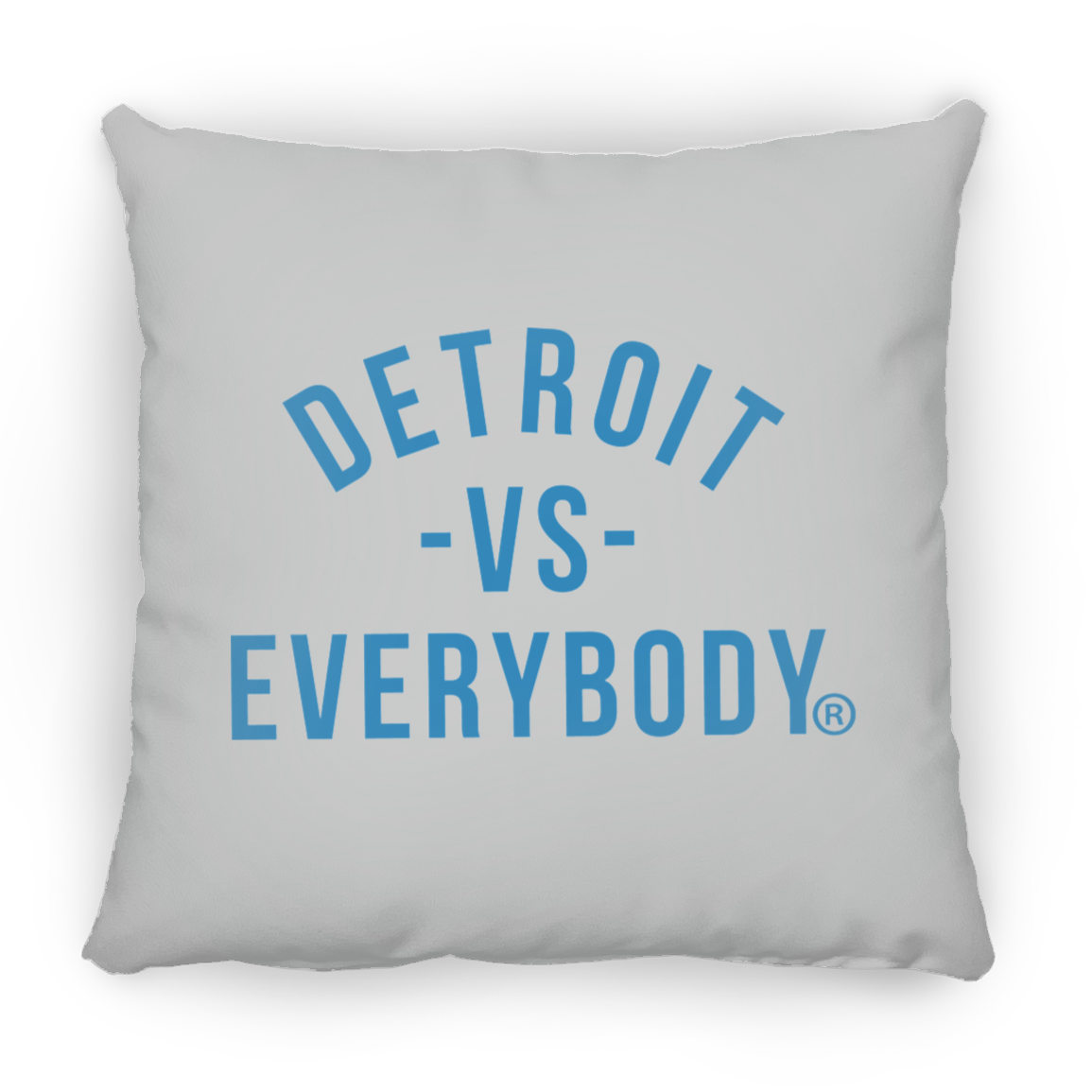 Detroit Vs Everybody Small Pillow - Silver, One Size image