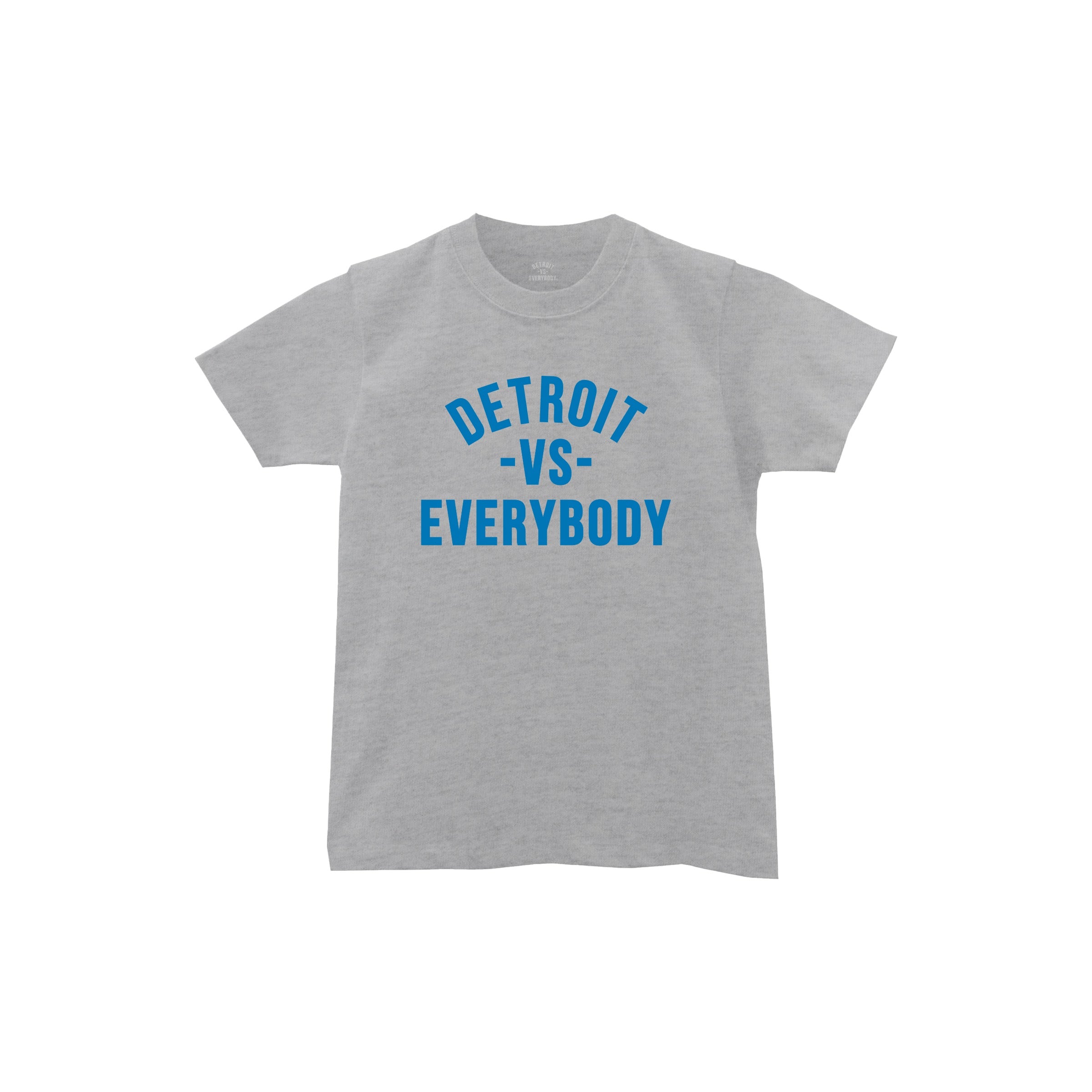 Youth Detroit VS Everybody T-Shirt- Grey/Blue image 0