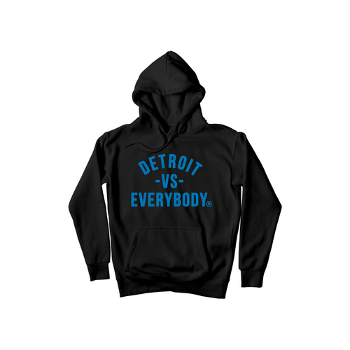 Detroit Vs Everybody Hoodie- Black/Blue image 0