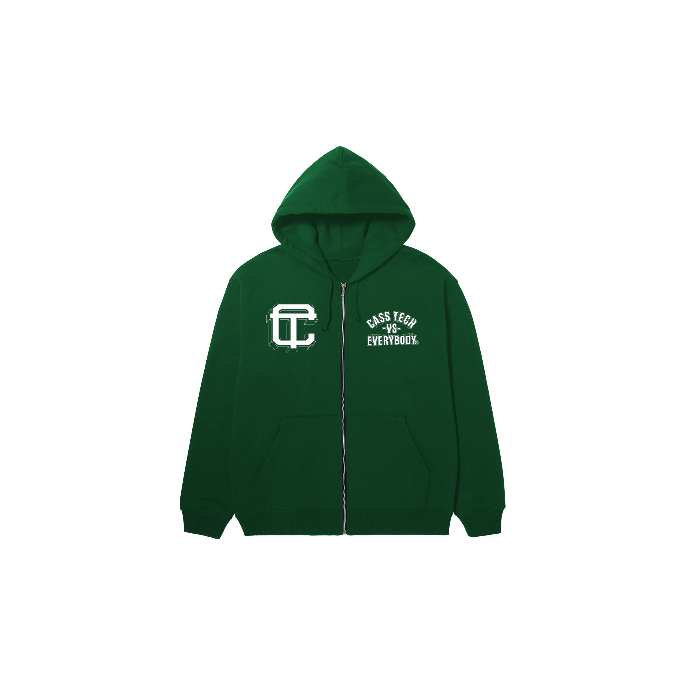 Cass Tech Vs Everybody Zip-Up Hoodie image 0