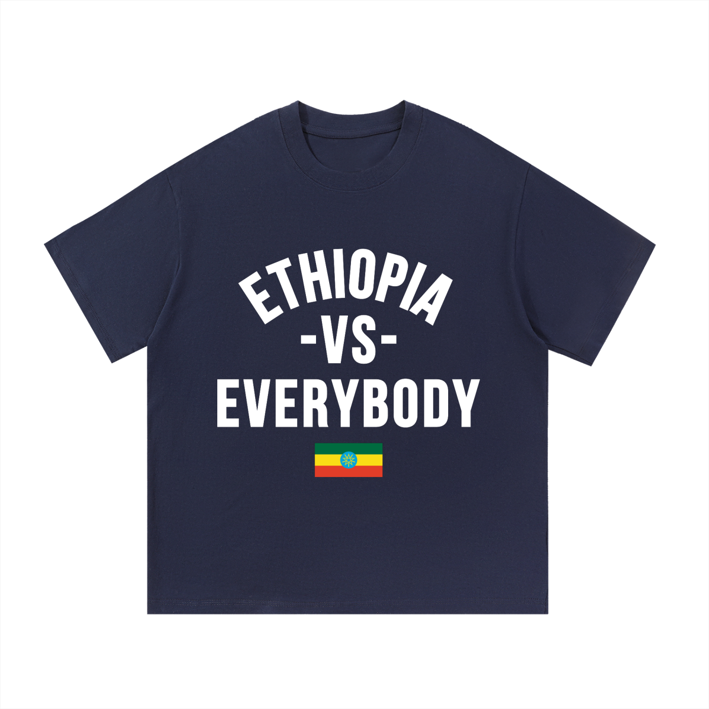 Ethiopia Vs Everybody Essential Cotton T-Shirt