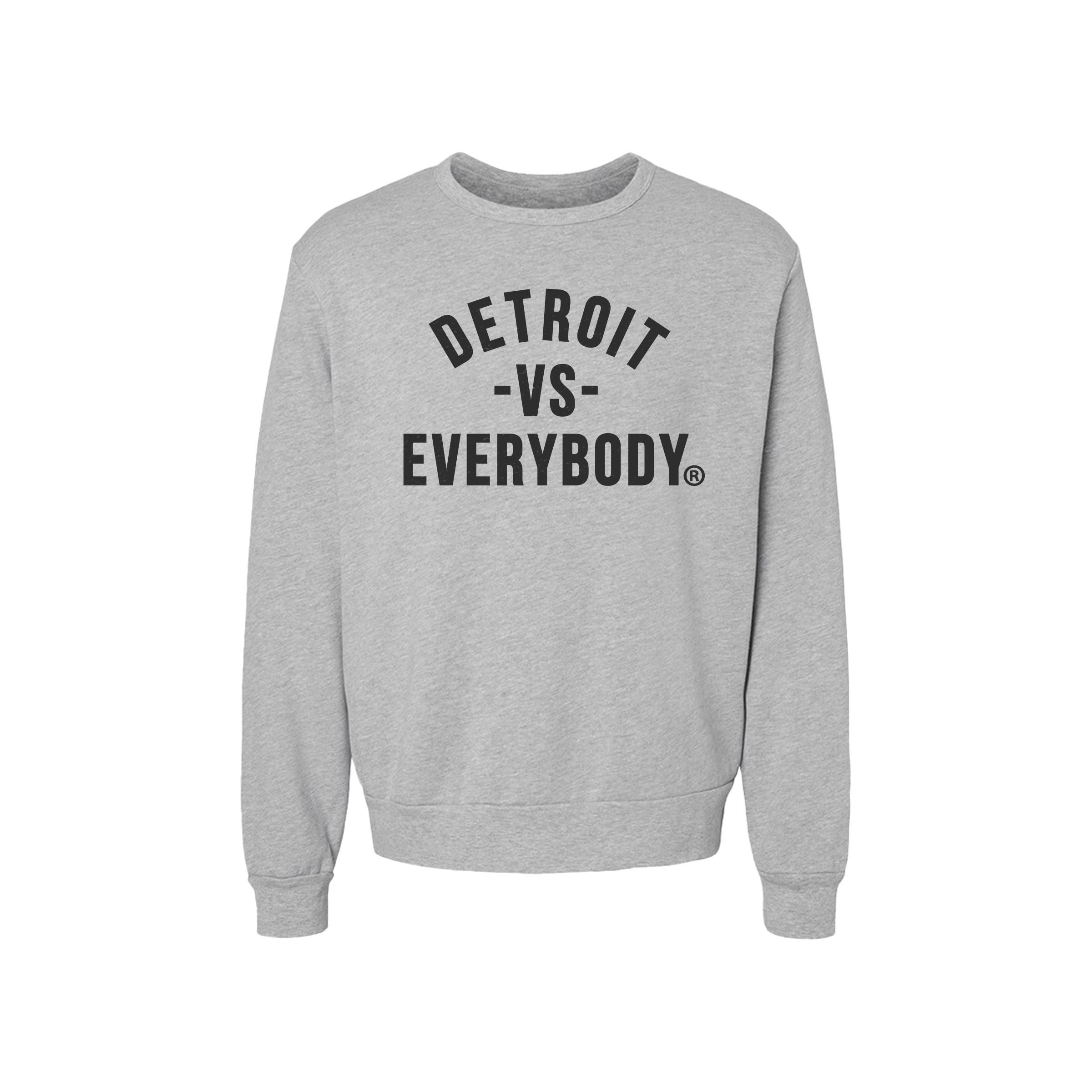 Detroit Vs Everybody Crew Neck- Grey/Black image 0