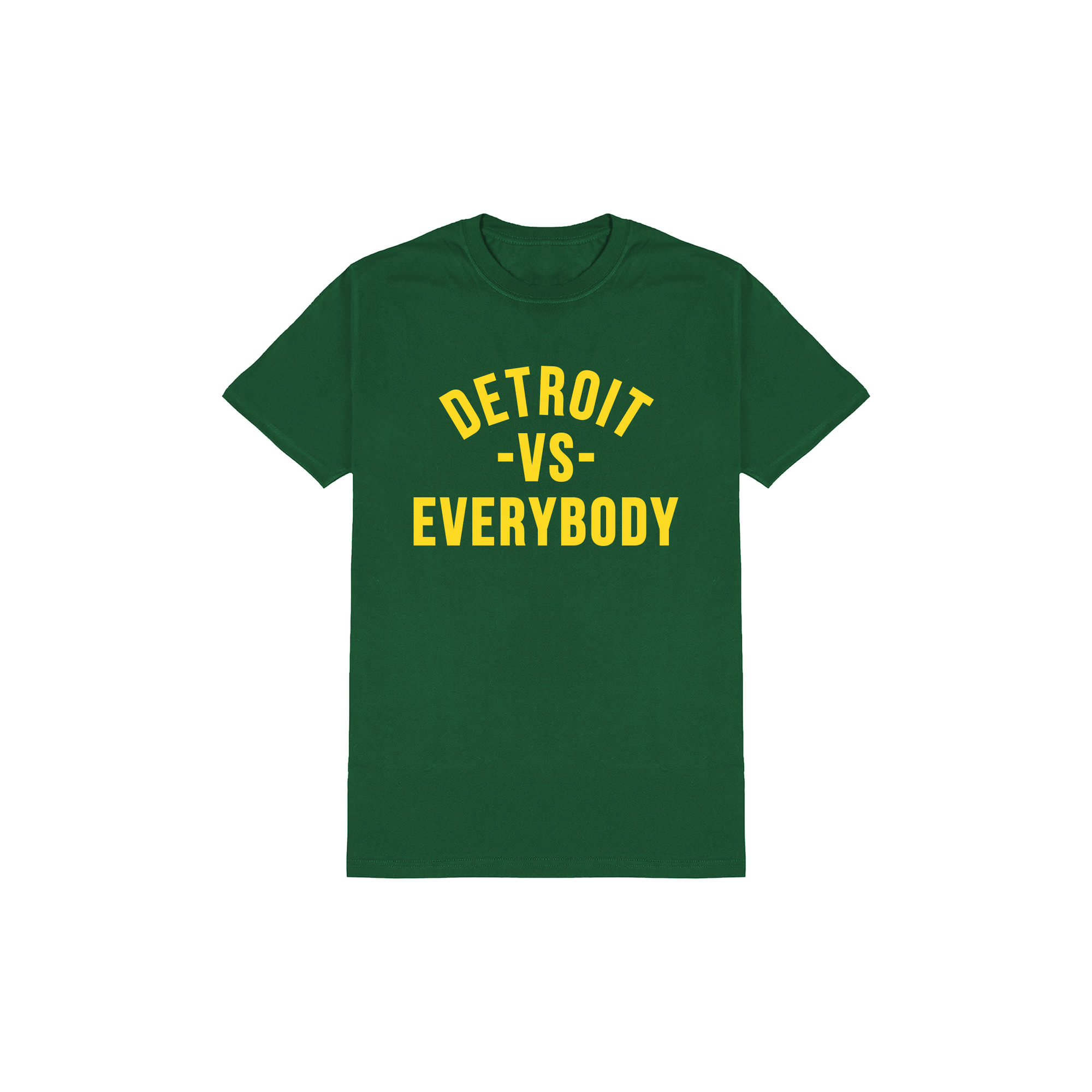Detroit VS Everybody T-Shirt - Green/Yellow