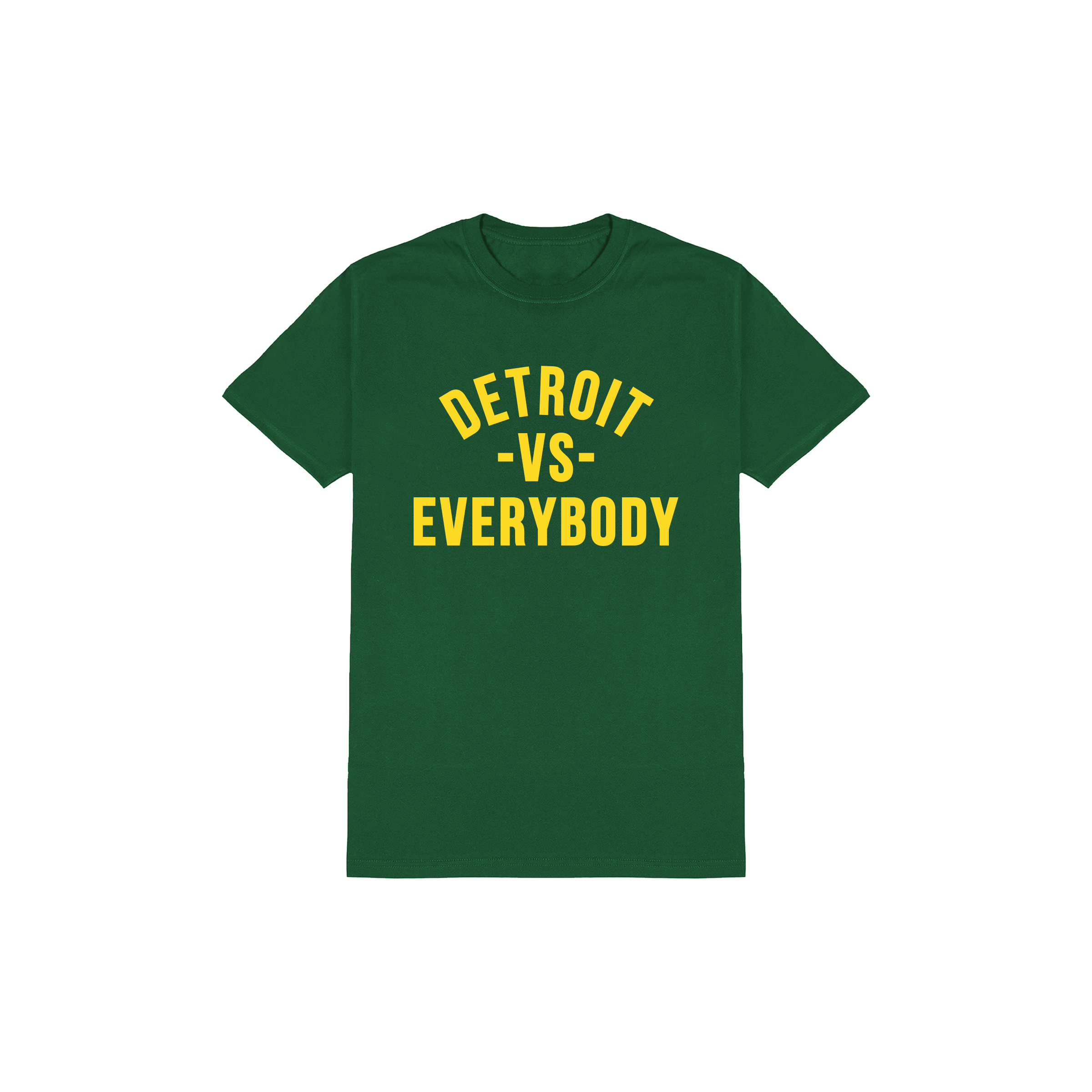 Detroit VS Everybody T-Shirt - Green/Yellow