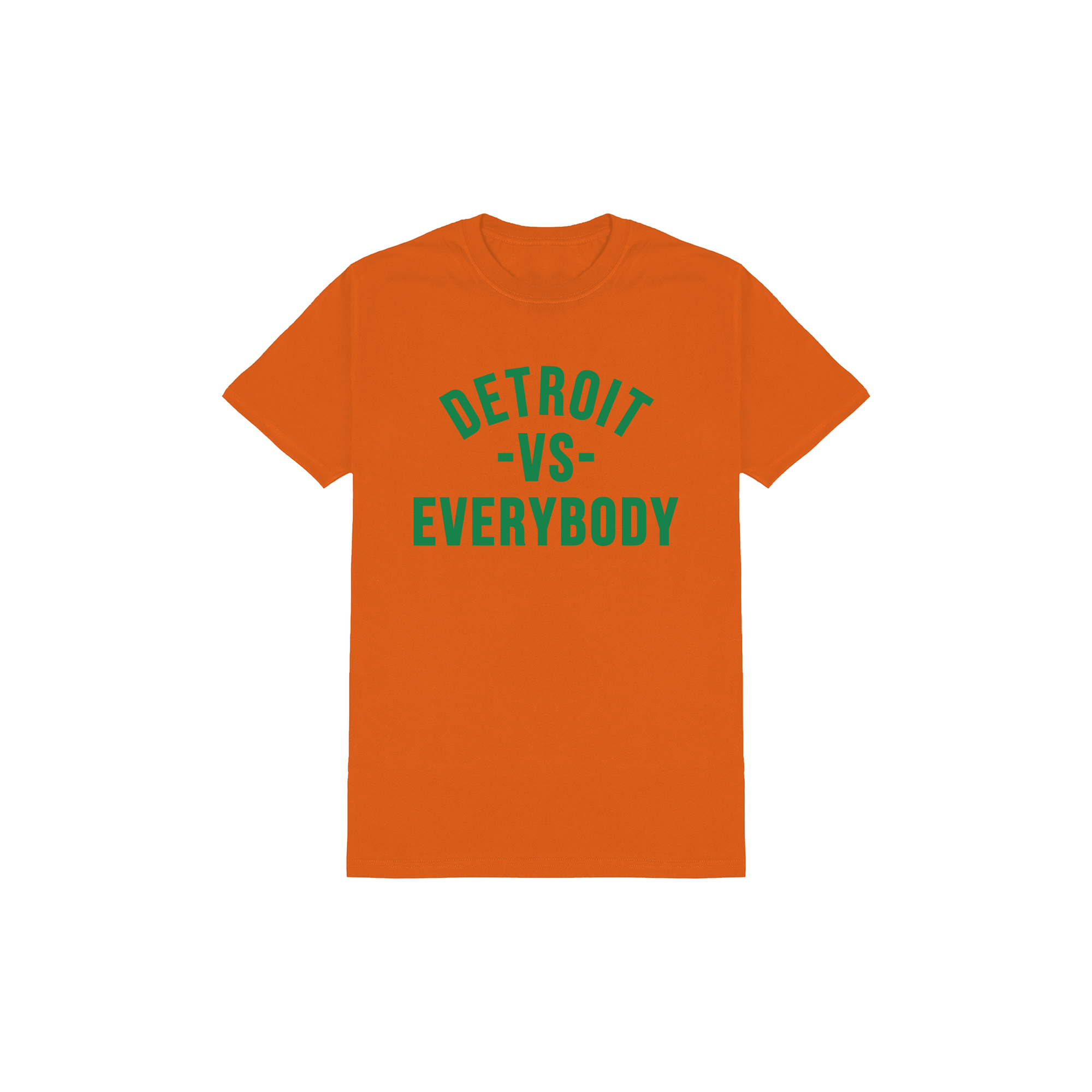 Detroit VS Everybody T-Shirt - Orange/Green