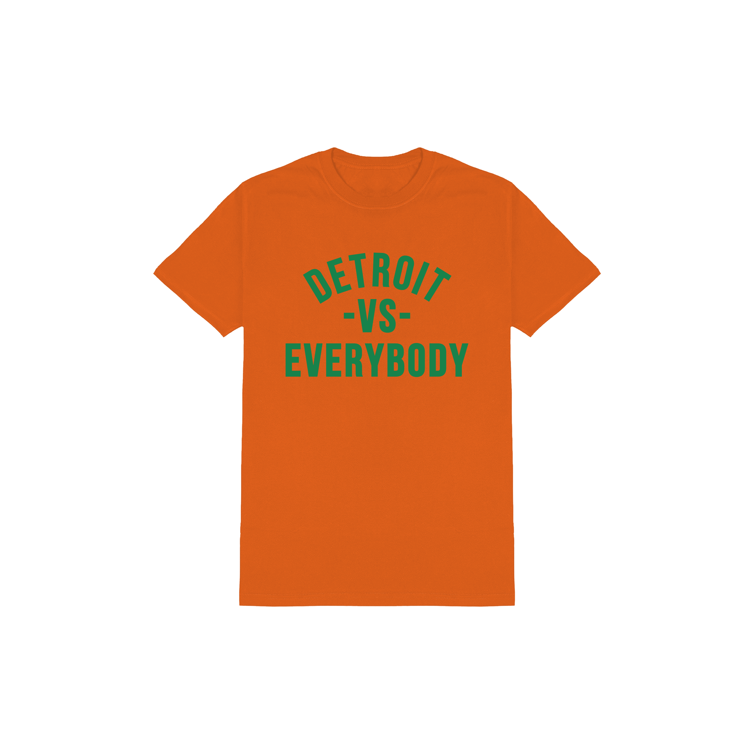Detroit VS Everybody T-Shirt - Orange/Green