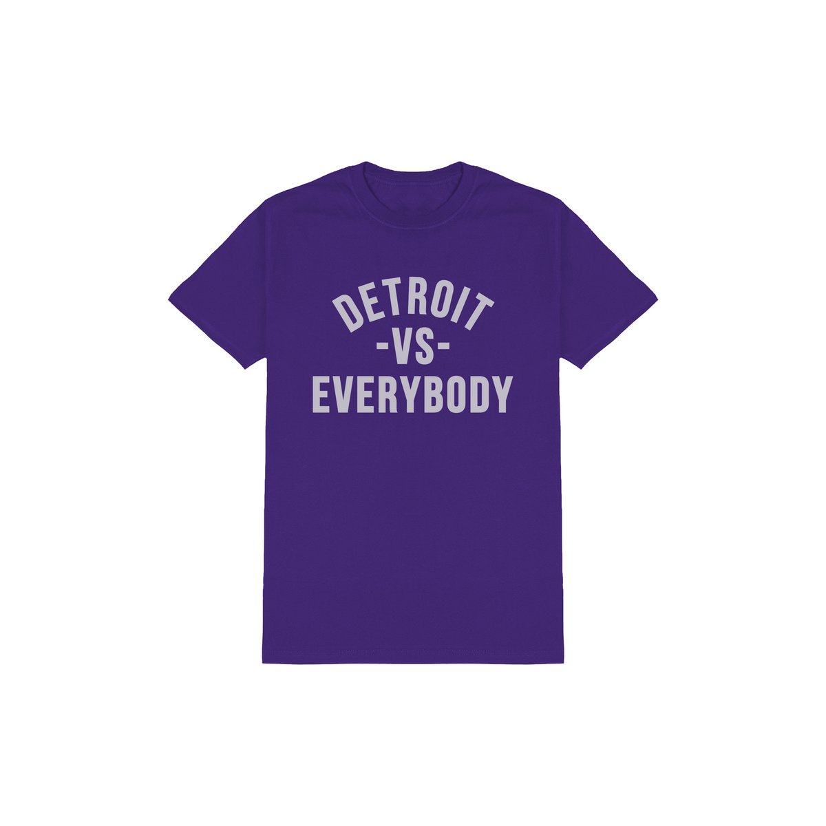 Detroit VS Everybody T-Shirt - Purple/Grey