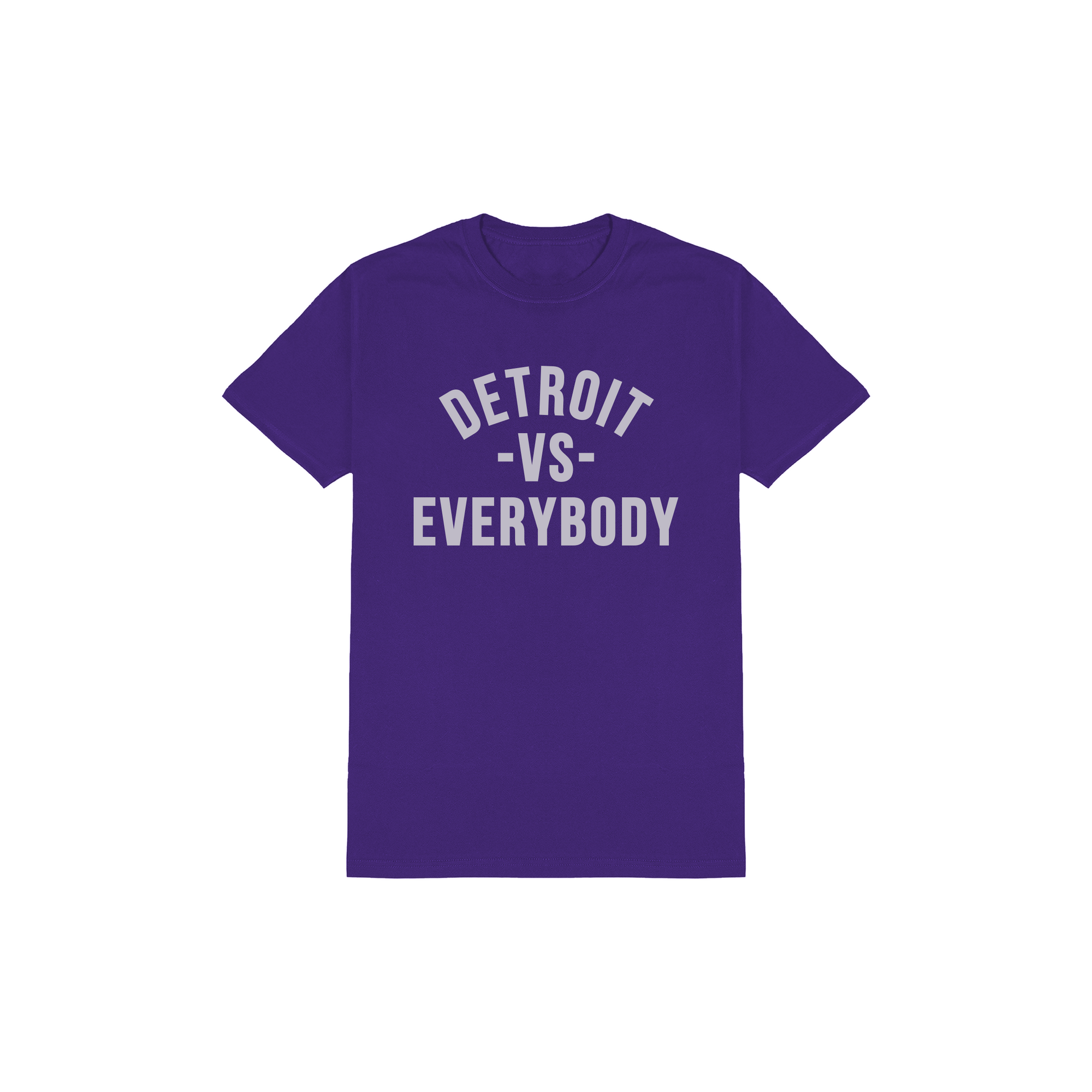 Detroit VS Everybody T-Shirt - Purple/Grey