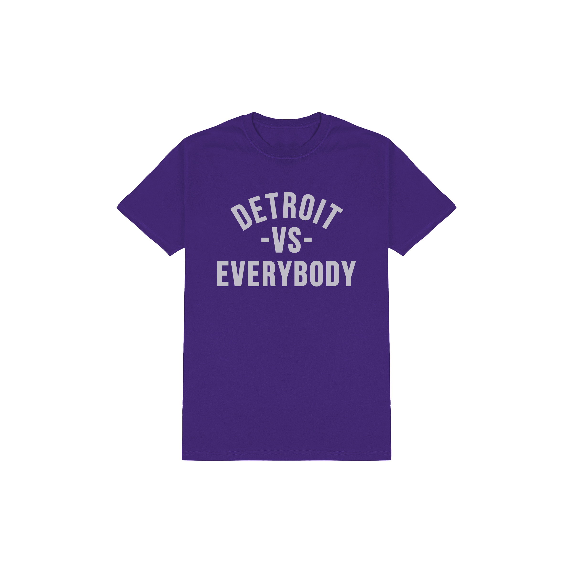 Detroit VS Everybody T-Shirt - Purple/Grey