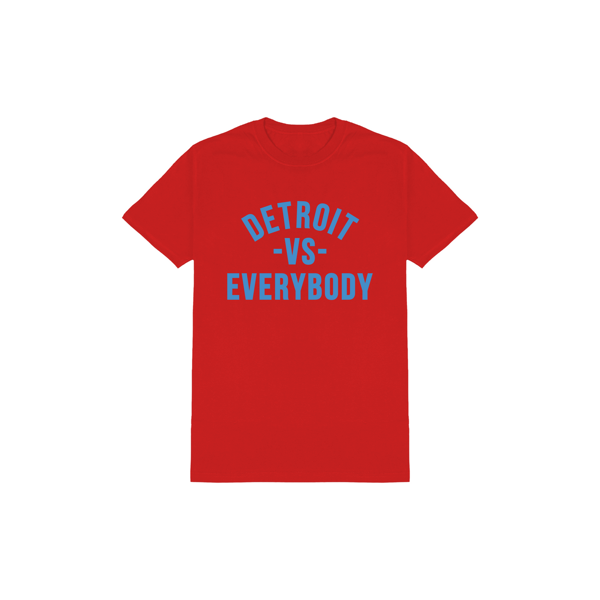 Detroit VS Everybody T-Shirt - Red/Blue
