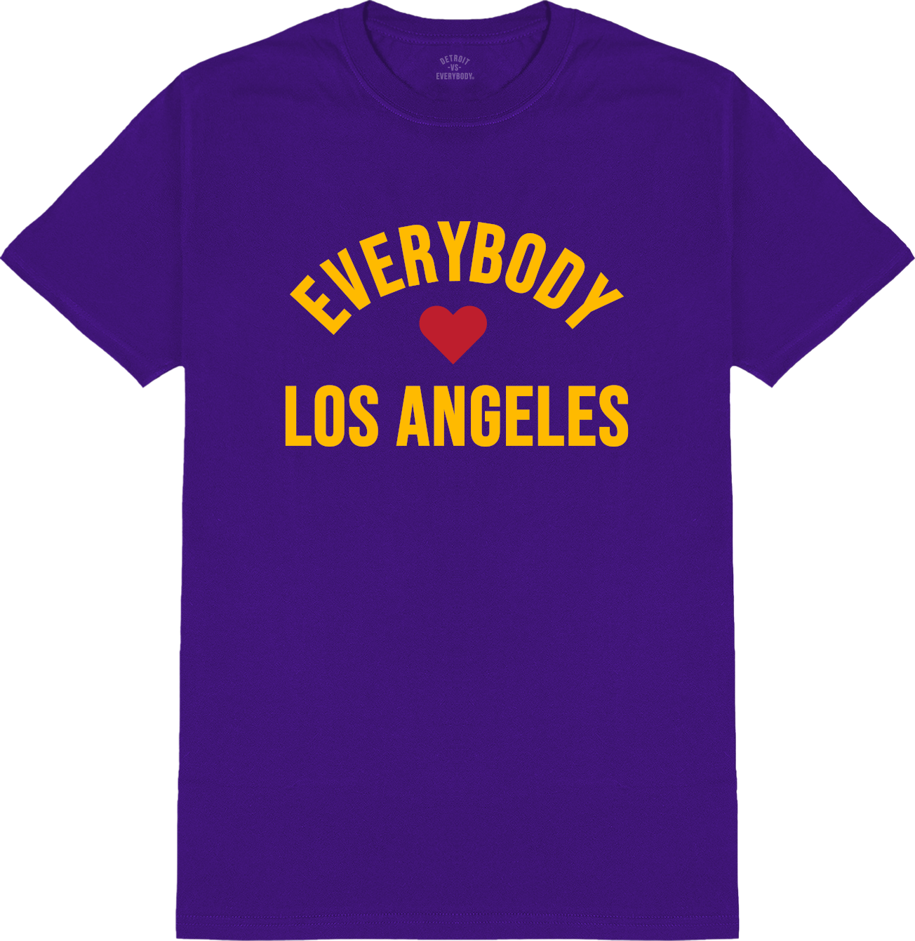 Everybody Loves Los Angeles T-Shirt- Purple/Yellow image 0
