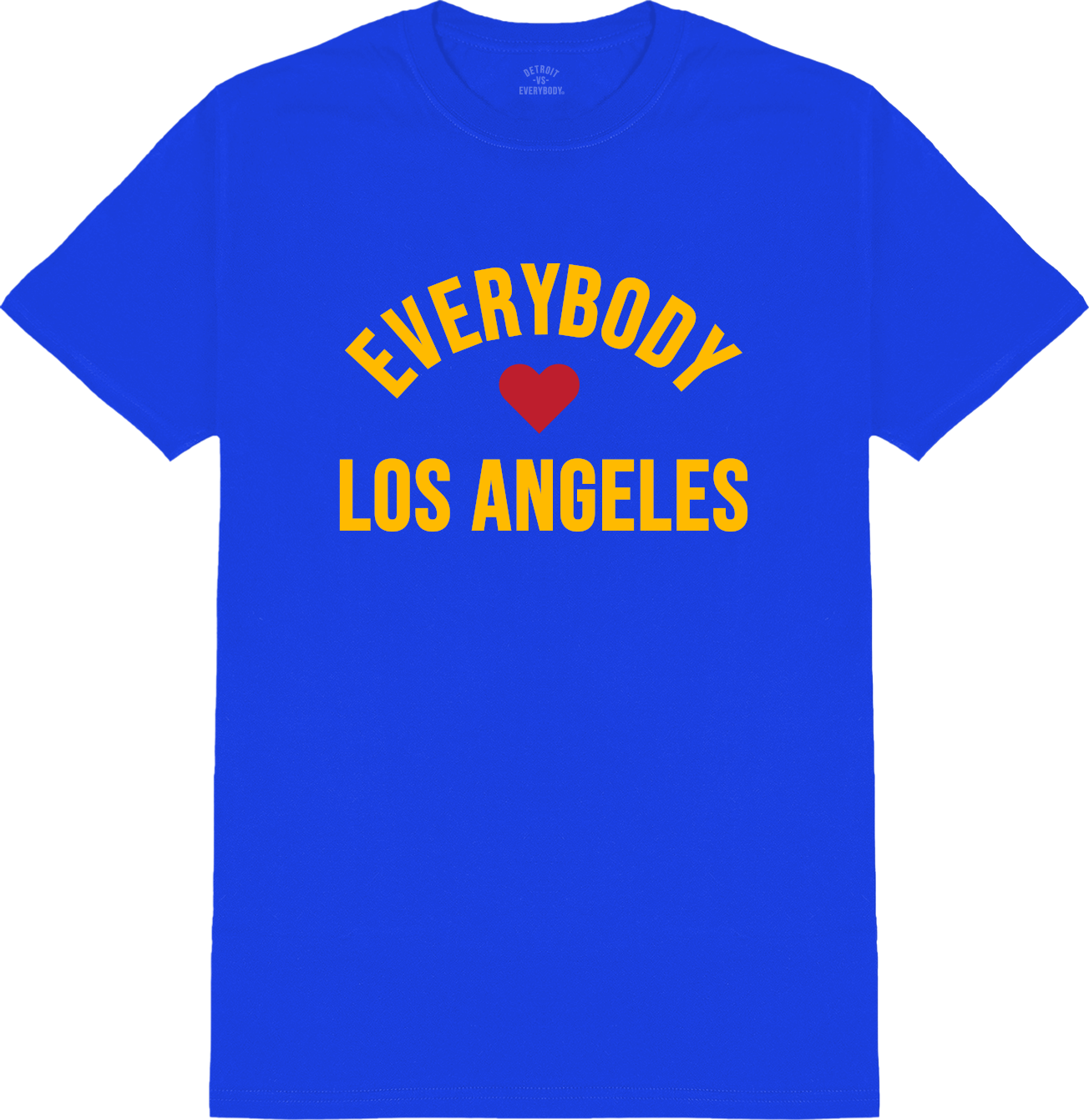 Everybody Loves Los Angeles T-Shirt- Blue/Yellow image 0