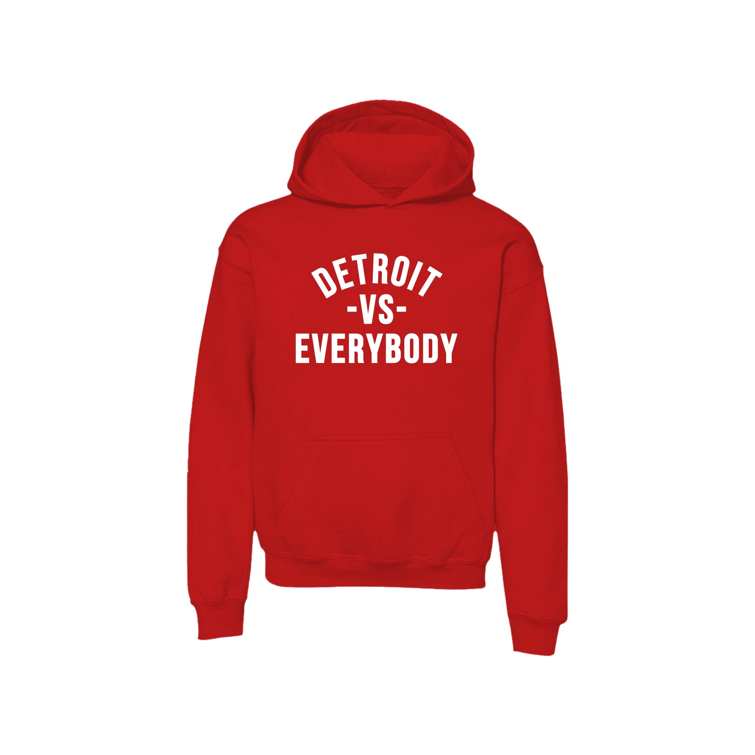 Youth Detroit VS Everybody Hoodie- Red/White image 0