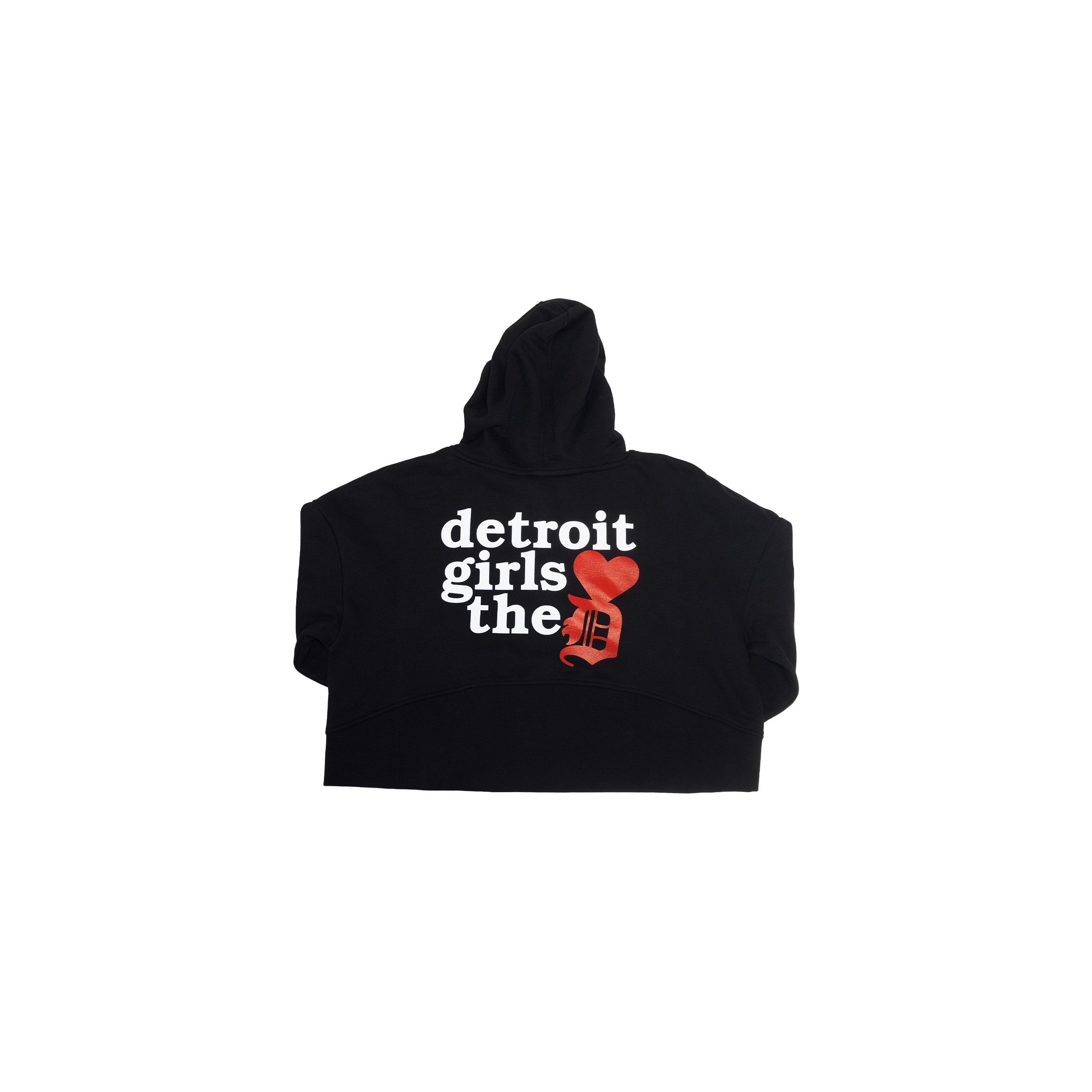 Detroit Girls Cropped Half-Zip Hoodie image 1