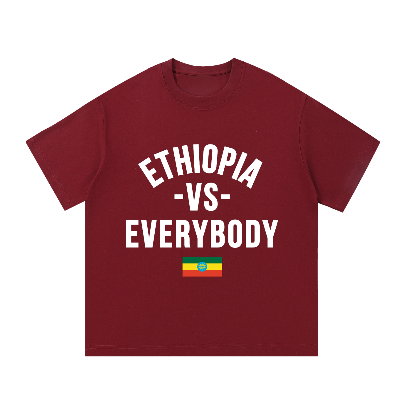 Ethiopia Vs Everybody Essential Cotton T-Shirt