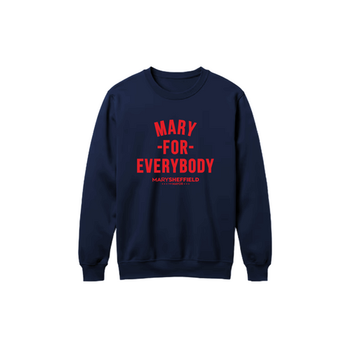 Mary For Everybody Crew - Navy/Red