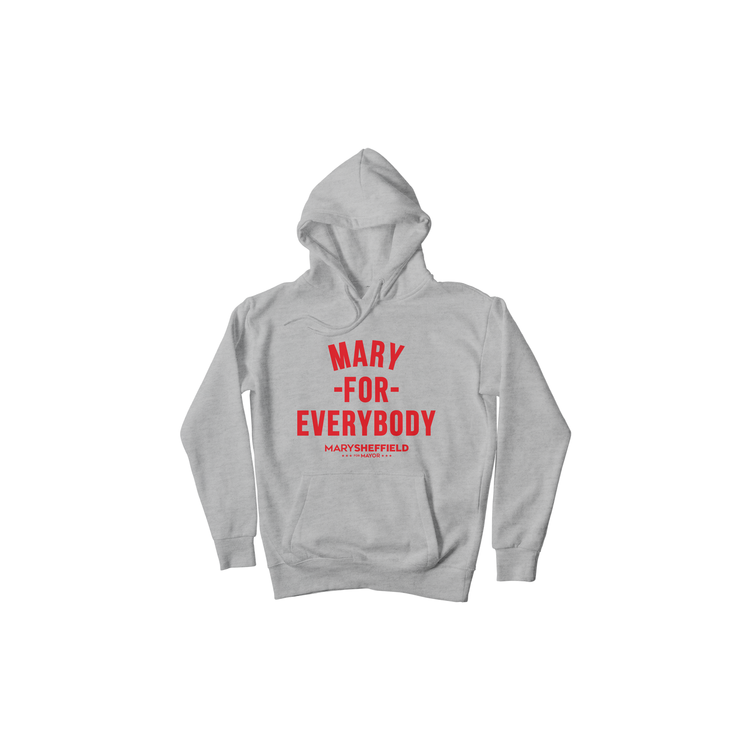 Mary For Everybody Hoodie - Grey/Red