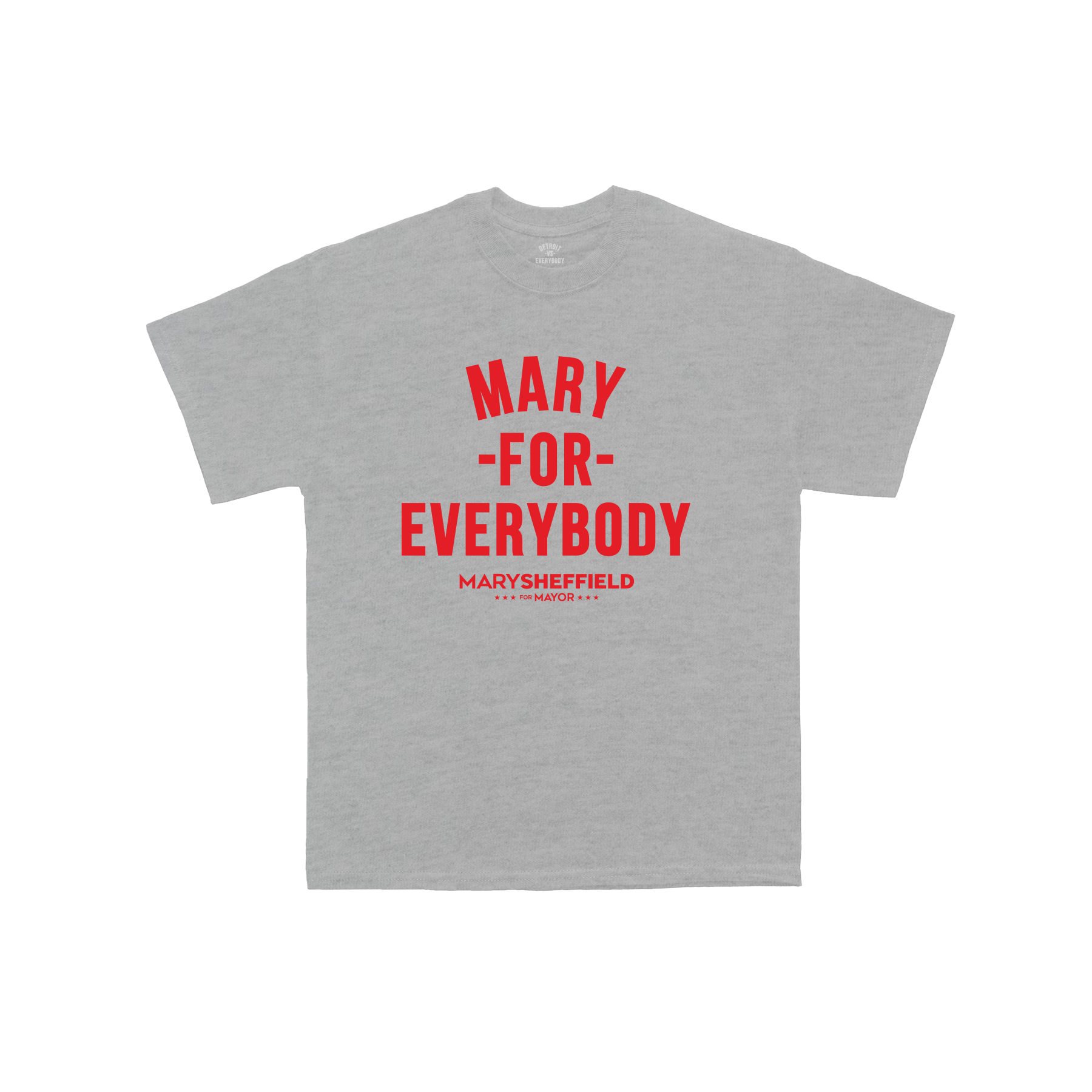Mary For Everybody T-Shirt - Grey/Red