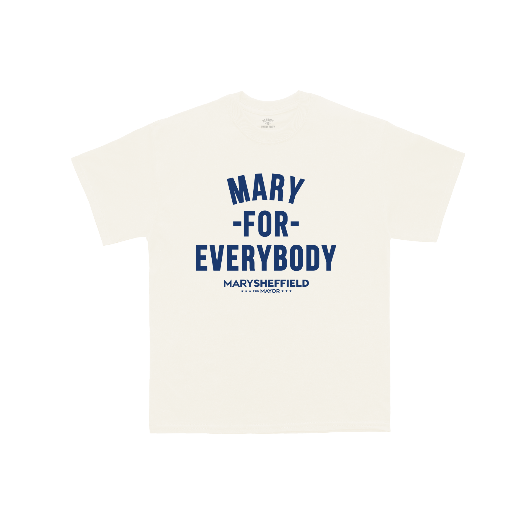 Mary For Everybody T-Shirt - Tan/Navy