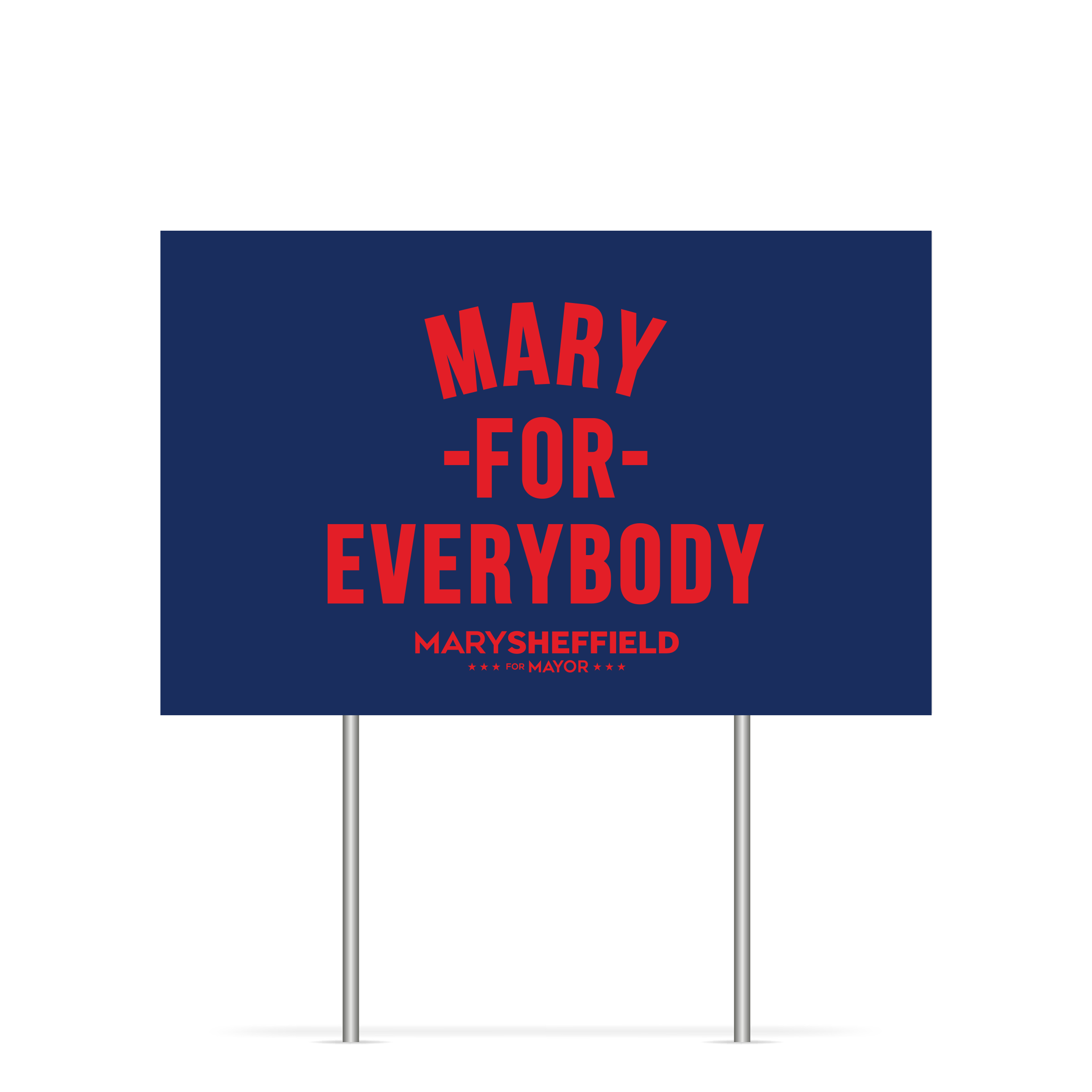 Mary For Everybody Yard Sign - Navy/Red