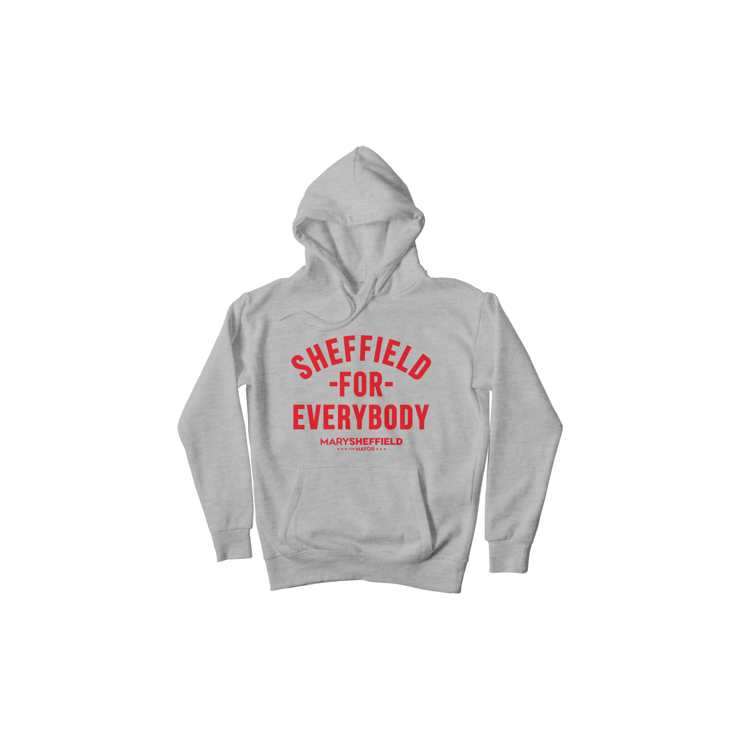Sheffield For Everybody Hoodie - Grey/Red