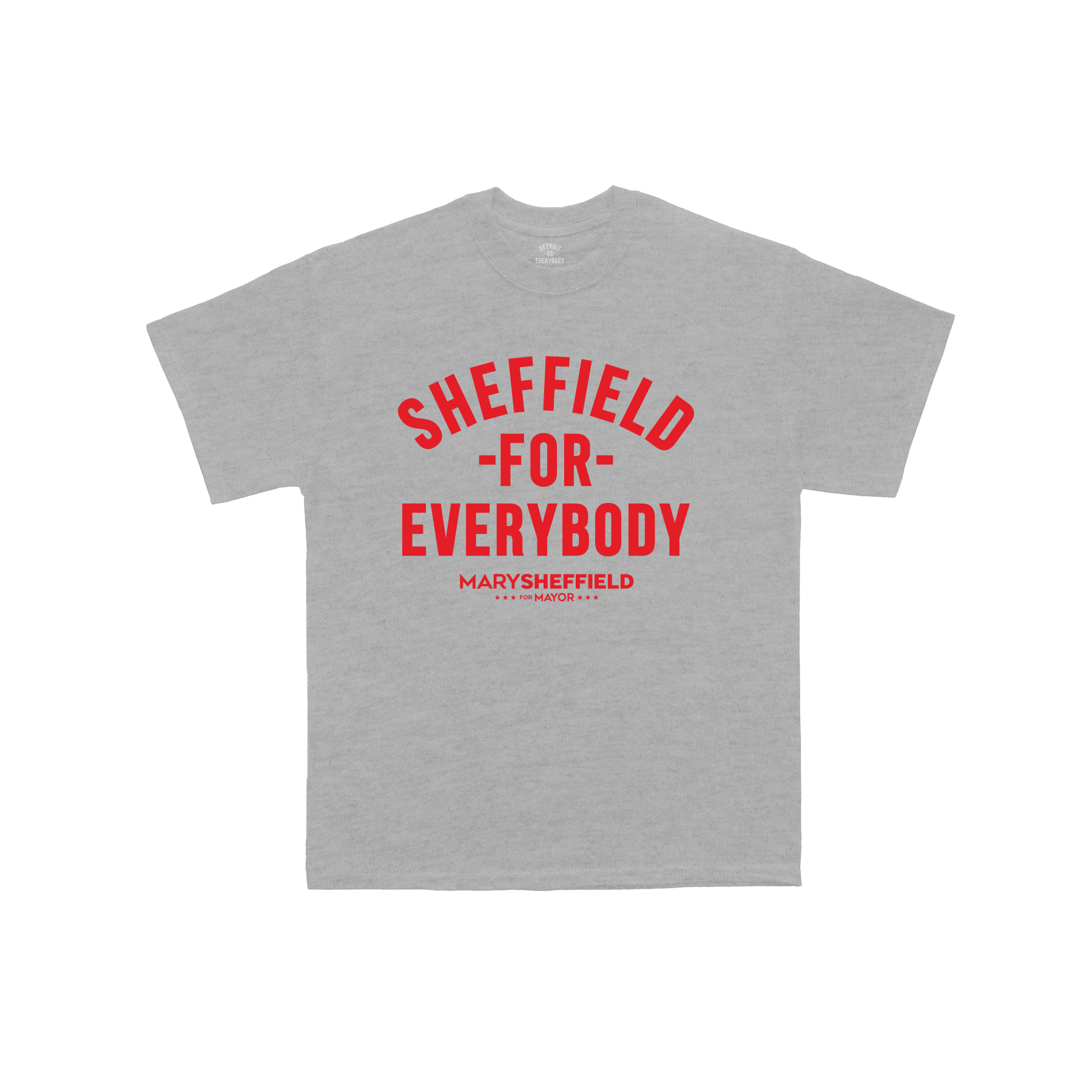 Sheffield For Everybody T-Shirt - Grey/Red