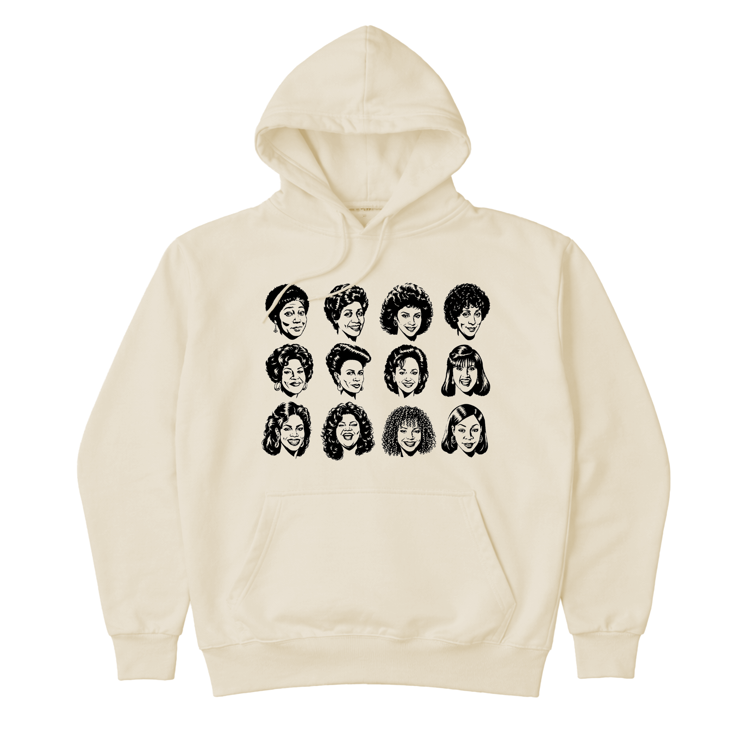 Tv Moms Hoodie - Tan/Black